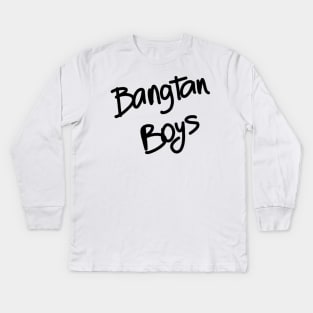BTS (K-POP) - BANGTAN BOYS DESIGN Kids Long Sleeve T-Shirt